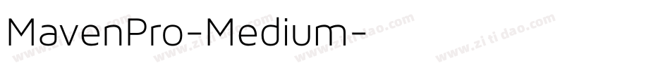 MavenPro-Medium字体转换