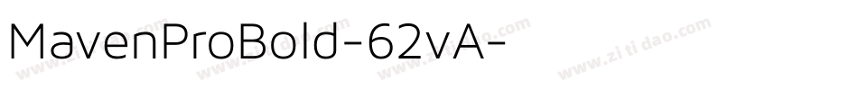MavenProBold-62vA字体转换