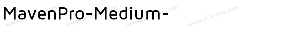 MavenPro-Medium字体转换