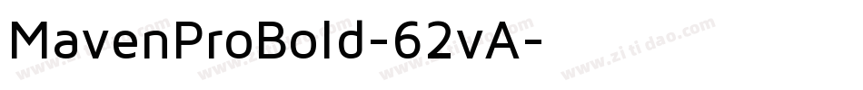 MavenProBold-62vA字体转换
