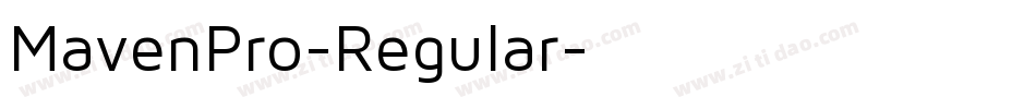 MavenPro-Regular字体转换