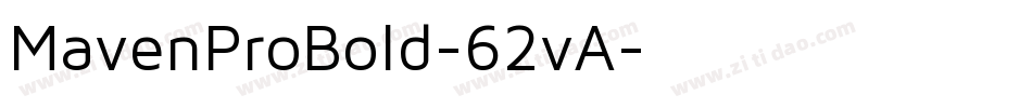 MavenProBold-62vA字体转换