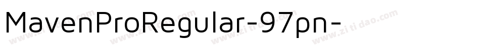 MavenProRegular-97pn字体转换
