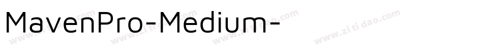 MavenPro-Medium字体转换