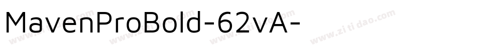 MavenProBold-62vA字体转换