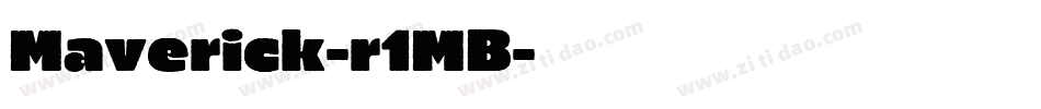 Maverick-r1MB字体转换