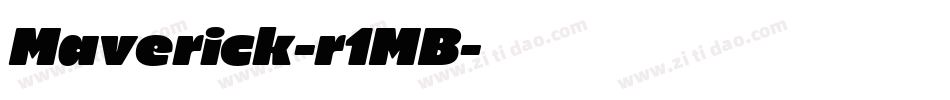Maverick-r1MB字体转换