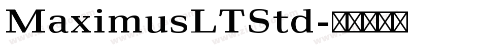 MaximusLTStd字体转换