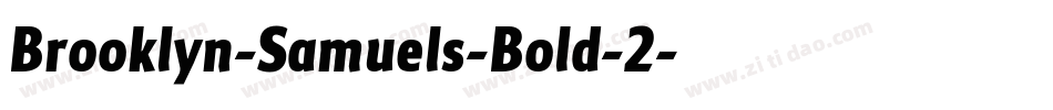 Brooklyn-Samuels-Bold-2字体转换