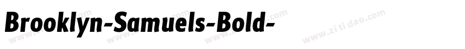 Brooklyn-Samuels-Bold字体转换