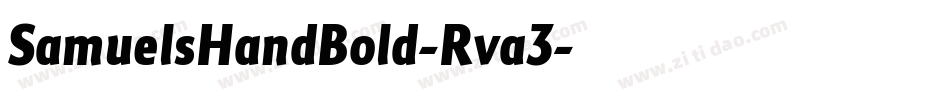 SamuelsHandBold-Rva3字体转换