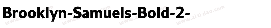 Brooklyn-Samuels-Bold-2字体转换