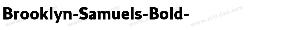 Brooklyn-Samuels-Bold字体转换
