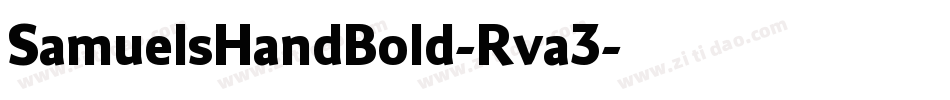SamuelsHandBold-Rva3字体转换