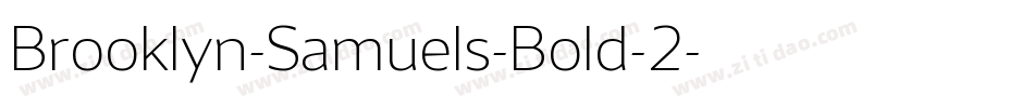 Brooklyn-Samuels-Bold-2字体转换