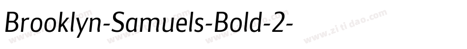 Brooklyn-Samuels-Bold-2字体转换