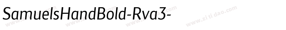 SamuelsHandBold-Rva3字体转换