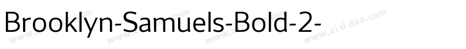 Brooklyn-Samuels-Bold-2字体转换