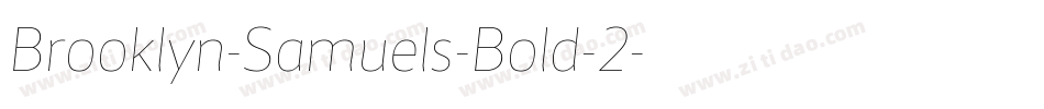 Brooklyn-Samuels-Bold-2字体转换