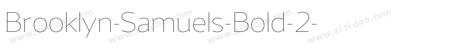 Brooklyn-Samuels-Bold-2字体转换