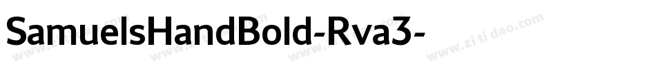 SamuelsHandBold-Rva3字体转换