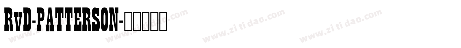 RvD-PATTERSON字体转换