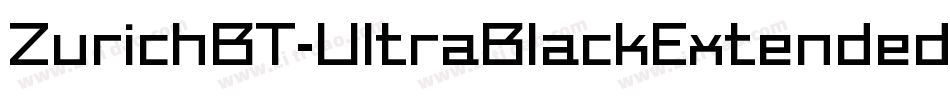ZurichBT-UltraBlackExtended字体转换