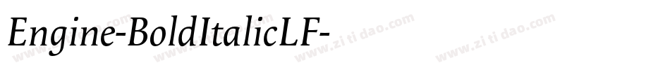 Engine-BoldItalicLF字体转换
