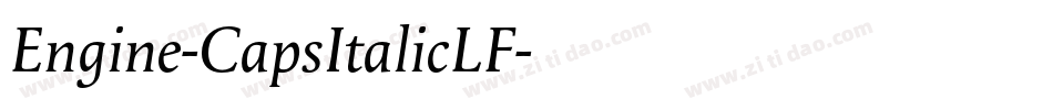 Engine-CapsItalicLF字体转换