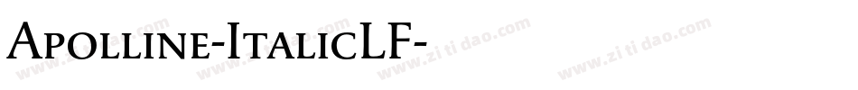 Apolline-ItalicLF字体转换