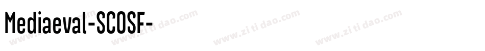 Mediaeval-SCOSF字体转换