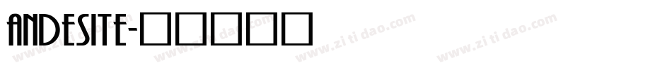 andesite字体转换