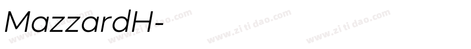 MazzardH字体转换
