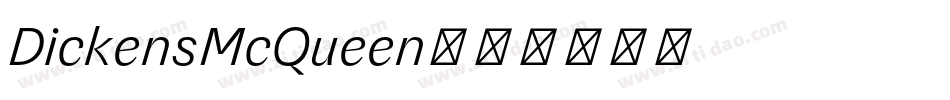 DickensMcQueen字体转换