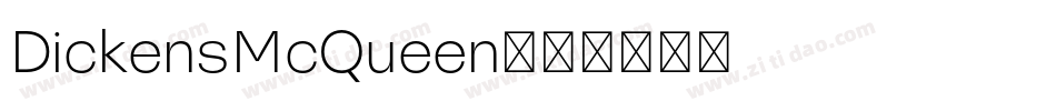 DickensMcQueen字体转换
