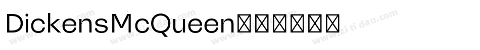 DickensMcQueen字体转换