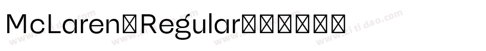McLaren-Regular字体转换