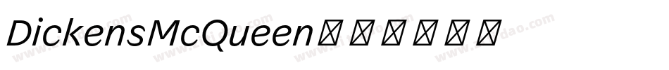 DickensMcQueen字体转换