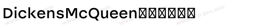 DickensMcQueen字体转换
