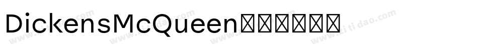 DickensMcQueen字体转换