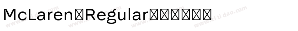 McLaren-Regular字体转换
