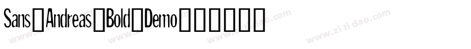 Sans-Andreas-Bold-Demo字体转换