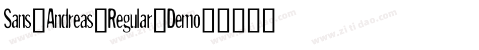Sans-Andreas-Regular-Demo字体转换