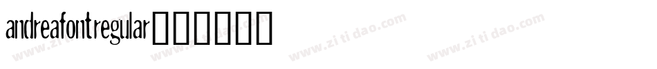 andreafontregular字体转换