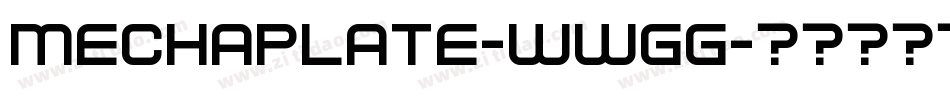 Mechaplate-WWGG字体转换