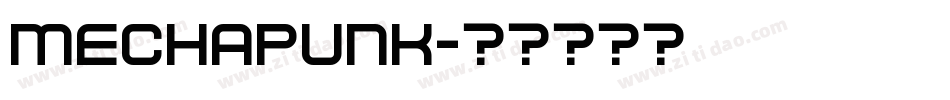 Mechapunk字体转换