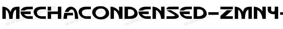 MechaCondensed-zmn4字体转换
