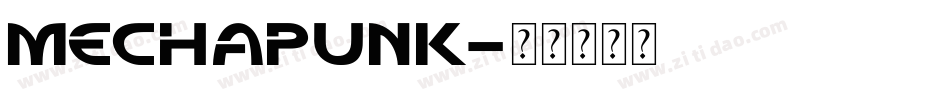 Mechapunk字体转换