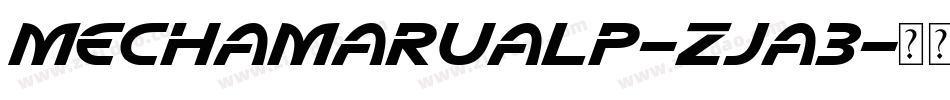 Mechamarualp-ZJa3字体转换