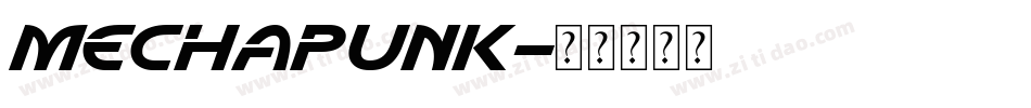 Mechapunk字体转换